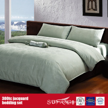 Folha de cama barata do hotel da folha lisa do jacquard de 300TC Jacquard por atacado